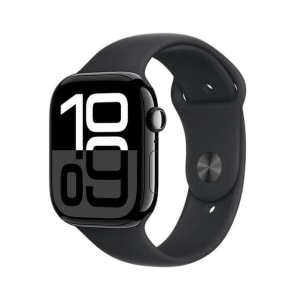 Apple Watch Series 10 GPS Caixa Preta Brilhante de Alumínio de 46 mm Pulseira Esportiva Preta Tamanho M/G - MWWQ3AM/A