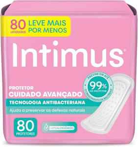 Intimus Protetor Diário Days Antibacteriana, 80 Unidades