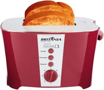 Torradeira Tosta pane Vermelho 220V Britânia