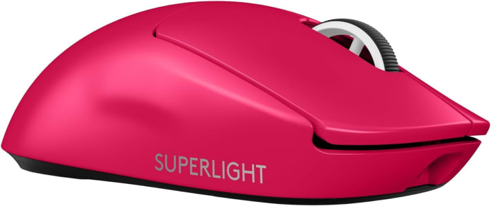 Mouse Gamer Sem Fio Logitech G Pro X SUPERLIGHT 2 com Lightspeed, Sensor HERO 2 com 32K DPI e Bateria Recarregável (Rosa Magenta)