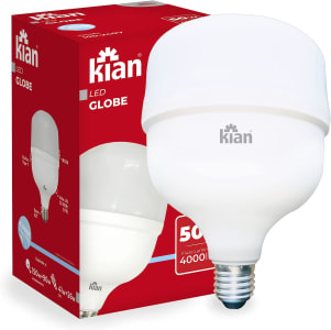 Lâmpada Led Globe Base E27 50W - Kian