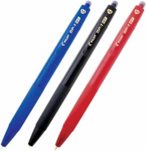 Caneta Esferográfica Azul/preto/vermelho Bp-1rt 1.0mm Pilot Blister