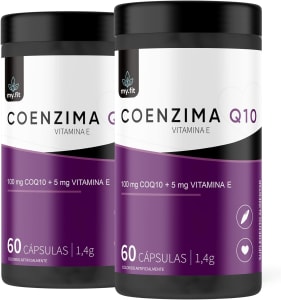 Kit 2x COQ-10 100mg por Softgel, Total 120 Doses - Fórmula Sinérgica e Antioxidante com Vitamina E