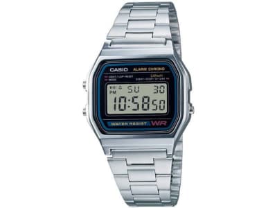 Relógio Unissex Casio Digital Resistente à Água - A158WA-1DF Prata - Magazine Ofertaesperta