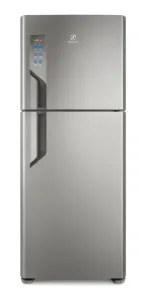 Geladeira frost free Electrolux Freezer TF55S Inox com freezer 431L 127V