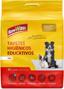 Tapetes Higiênicos Slim Baw Waw para cães 7 Unidades