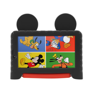 Tablet Multilaser Mickey Mouse Plus 16GB Android 8.1 Quad Core Tela 7 Pol. Câmera 2MP Frontal 1.3MP Preto