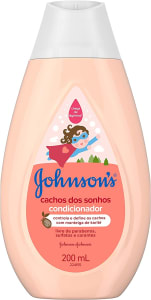 3 Unidades de Condicionador Infantil Para Cabelos Cacheados Cachos Dos Sonhos Johnson's Baby - 200ml