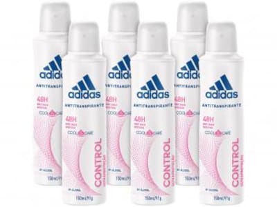 Kit com 6 desodorantes Adidas - diversas fragrâncias