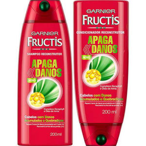 Kit Shampoo Apaga Danos 200Ml  Fructis + Condicionador Apaga Danos 200Ml  Fructis (Cód. 133141843)