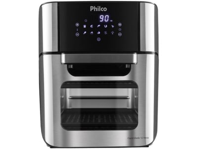 Fritadeira Elétrica sem Óleo/Air Fryer Philco - Oven PFR2200P Preto 3,5L com Forno e Timer - Fritadeira sem Óleo / Air Fryer - Magazine OfertaespertaLogo LuLogo Magalu