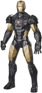 Marvel Boneco Homem de Ferro Olympus Preto e Dourado