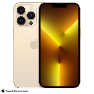 iPhone 13 Pro Apple (256GB) Dourado, Tela de 6,1", 5G e Câmera Tripla de 12MP
