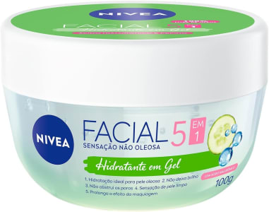 Gel Hidratante Facial Ácido Hialurôrico e Pepino 100g - Nivea