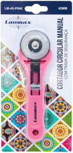 2 Unidades — Cortador Circular 45mm Rosa Profissional Patchwork Scrapbook