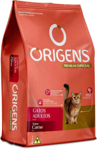  Ração Origens para Gatos Adultos sabor Carne - 10,1kg 