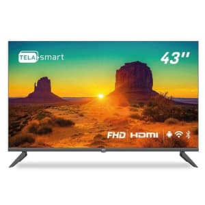 Smart TV 43" HQ Full HD HDR tela sem bordas Android 11 design Slim Processador Quad Core Espelhamento de tela HQSTV43N - TVs - Magazine 
