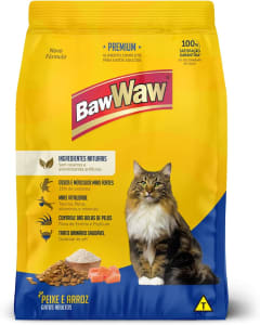 Ração BAW WAW para Gatos Sabor Peixe 1kg