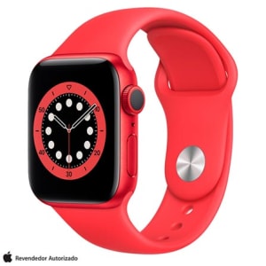 Confira ➤ Apple Watch Series 6 (PRODUCT) RED, 40mm, GPS, com Pulseira Esportiva Vermelha ❤️ Preço em Promoção ou Cupom Promocional de Desconto da Oferta Pode Expirar No Site Oficial ⭐ Comprar Barato é Aqui!