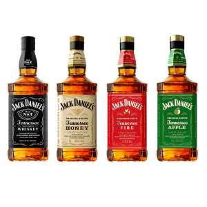 Seleção Whisky Jack Daniel's 1L com 4 unidades