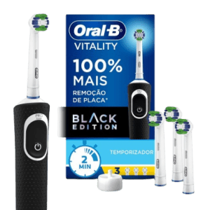 Oral-B Escova Recarregável Vitality 100 Escova Eléctrica Recarregável 1 Unidade + Refis Precision Clean 3 Unidades 1 Kit