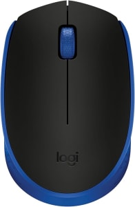 Mouse sem fio Logitech M170 com Design Ambidestro Compacto, Conexão USB e Pilha Inclusa - Azul