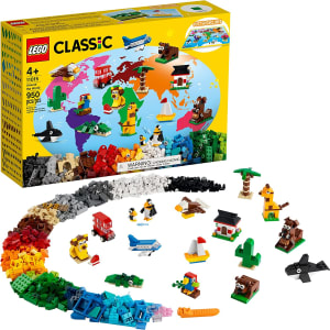  11015 LEGO® Classic Ao Redor do Mundo; Kit de Construção; 15 Brinquedos para Crianças (950 peças) 