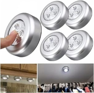 5 Lampadas Parede Teto Interiores Led De Toque Sem Fio