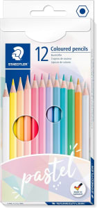 STAEDTLER Lápis de Cor, Linha Pastel, 146C12PA, 12 Cores, Multicor