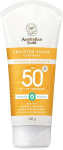 Australian Gold Protetor Solar Corpo Gel Creme Fps 50 200Gr, Australian Gold