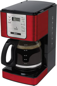 Cafeteira Oster Flavor Programável, 1,5L, BVSTDC4401RD, 110V, 1000W (Vermelha/Preto)