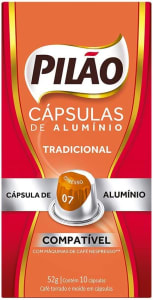 Café Pilão Cápsula Tradicinal - 10 unidades - 52 gramas