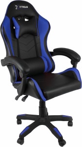 Cadeira Xtreme Gamers Cinesis Giratória Reclinável Altura Ajustável (Preto e Azul)