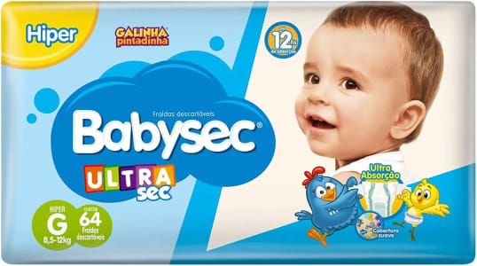 Fralda Babysec Galinha Pintadinha Ultrasec G