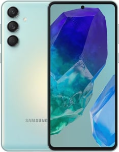 Samsung Galaxy M55 5G, Câmera Tripla Traseira de até 50MP, Selfie de 50MP, Nightography, Apagador de objetos, Tela Super AMOLED + de 6.7" 120Hz Vision Booster, 256 GB, 8GB de RAM - Verde Claro