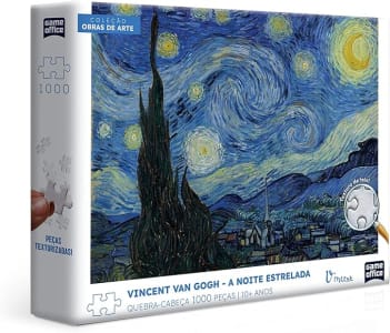 Vincent Van Gogh - A Noite Estrelada - Quebra-cabeça - 1000 Peças - Toyster Brinquedos