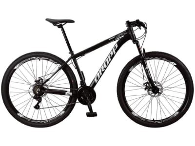 3 CORES — Bicicleta Aro 29 Dropp SL 10199 de Alumínio Freio a Disco 21 Marchas Câmbio Shimano