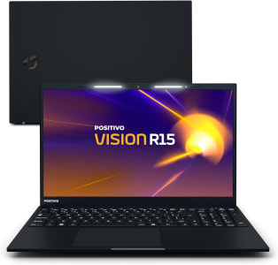 Notebook Positivo Vision R15 Lumina Bar AMD Ryzen 5 8GB 256GB Tela 15" Full HD Antirreflexo Windows 11 Home Tecla Copilot