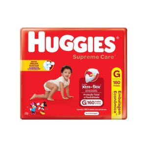 Fralda Huggies Supreme Care Ultra Com 160 Tamanho G