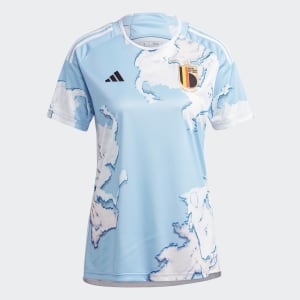 Camisa Bélgica Away 23/24 s/nº Torcedor Adidas Feminina - Azul Claro