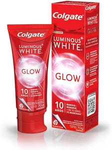 10 Unidades - Creme Dental Clareador Colgate Luminous White Glow 70g