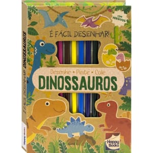 Livro É Fácil Desenhar! Dinossauros (Capa Dura) – Brijbasi Art Press