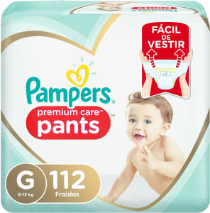 Fralda Pampers Pants Premium Care G 112 unidades