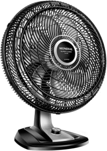 Ventilador 50cm Super Turbo 8 Pás, Mondial, Preto/Prata, 150W, 110V - VTX-50-8P