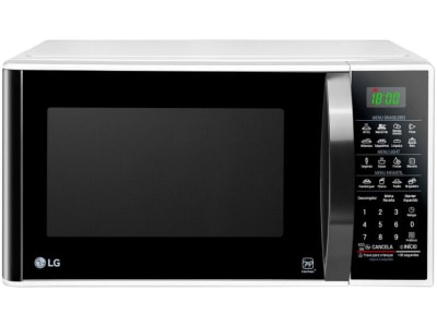 Micro-ondas LG 30L Solo MS3091BC - Branco e Preto - Micro-ondas - Magazine 