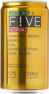 Kit Vinho Rosé Negroni Five & Dante 4 Unidades NYC 220ml Lata - F!VE Drinks Co