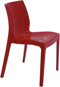 Cadeira Alice Tramontina, Em Polipropileno E Fibra De Vidro, Altamente Resistente (Vermelho)