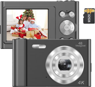 [Internacional] Homesen Câmera Digital 4K Filmadora De Vídeo 48Mp Tela Ips De 2,4 Polegadas Foco Automático Zoom Digital 16X Anti-Vibração