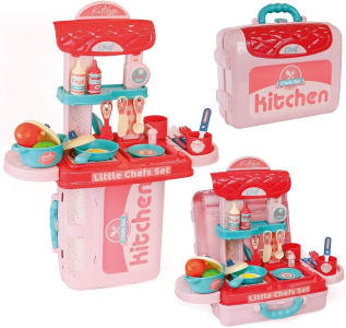 	 Cozinha De Brinquedo Chefs 3 Em 1 Mega Compras MC1006R