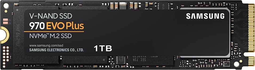SSD Samsung (MZ-V7S1T0B/AM) 970 EVO Plus 1TB - Interface M.2 NVMe com tecnologia V-NAND